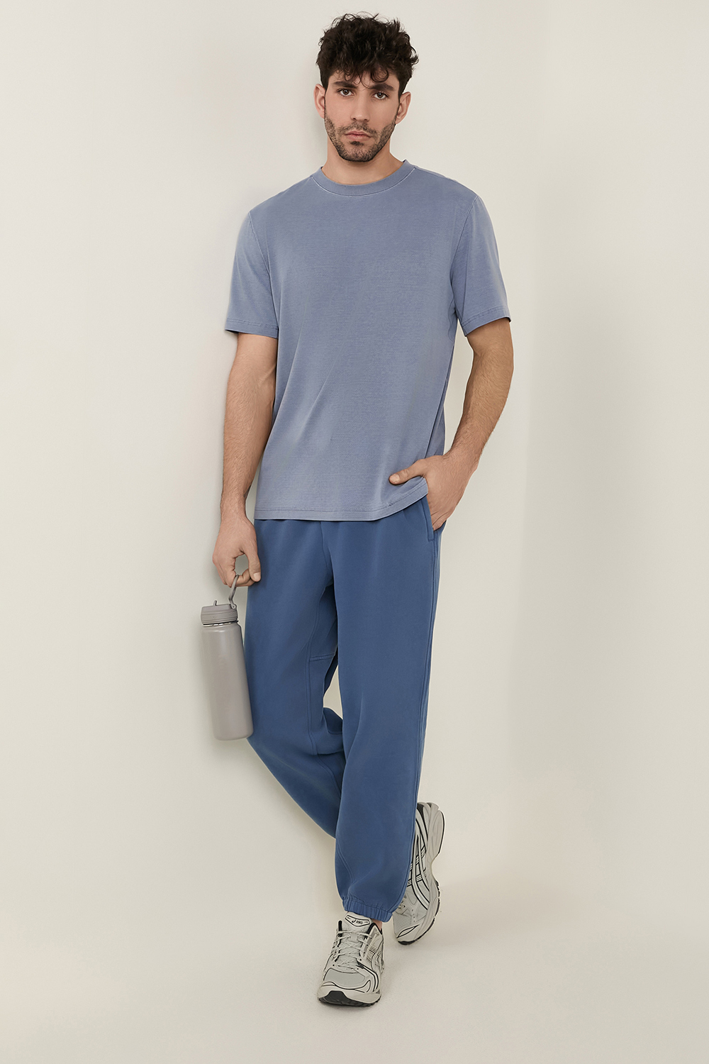 Relaxed-Fit Workout Short-Sleeve Wash